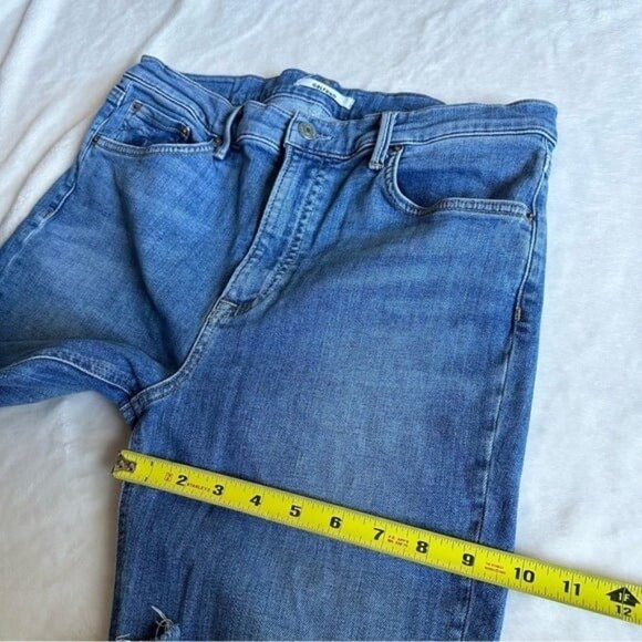GRLFRND Reed Cropped High Rise Skinny Jeans in Come Over Wash Size 30 - Picture 6 of 12